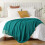 Knitted Decorative Throw Blanket – Soft, Lightweight, Tassel Design, Light Yellow, Compatible with Couch/Sofa/Chair/Bed 5