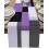 Purple black geometric table runner 13x72 inch 1