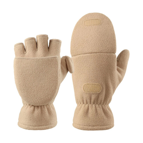 Winter Fingerless Gloves Convertible Flip Top Thermal 1