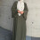 Elegant Women's Dubai Style Chiffon Pullover Robe with Pleated Design and Solid Color 4