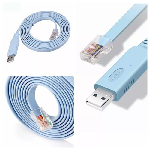 18 Meter USB to RJ45 Console for Router Configuration and Network Device Management 1