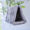 Parrot Plush Hammock Grey Warm Pet Bed with Double Hooks for Hanging 3