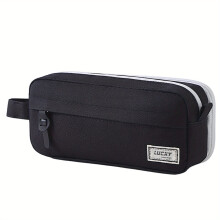 High-Capacity Pencil Pouch for Adults – Portable Journaling Organizer, Compatible with Pens, Pencils & Supplies – Black