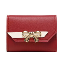 Women's vegan leather RFID-blocking mini bifold wallet