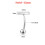 925 Sterling Silver Belly Button Ring 14g 12mm CZ Barbell 1