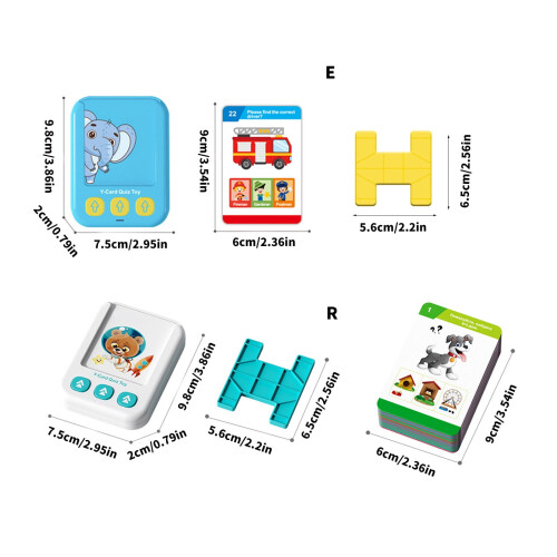 Double Sided Interactive Learning Cards For Toddler Cognitive Development Toy With Russian English Educational Games 2