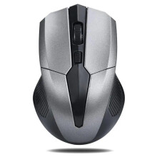4 Colour WIRELESS CORDLESS 2.4 GHz MOUSE USB DONGLE OPTICAL SCROLL PC LAPTOP MAC-Silver