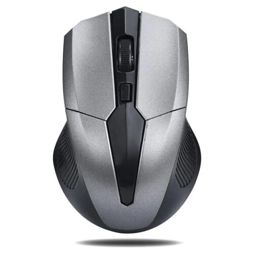 4 Colour WIRELESS CORDLESS 2.4 GHz MOUSE USB DONGLE OPTICAL SCROLL PC LAPTOP MAC-Silver