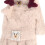 Beige Plush Fingerless Gloves with Cartoon Pattern 8