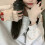 Beige Plush Fingerless Gloves with Cartoon Pattern 5