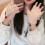Beige Plush Fingerless Gloves with Cartoon Pattern 11