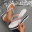 Pink women's rhinestone wedge sandals open-toe platform 2