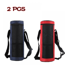 2 X Foldable Bottle Cooler Bag Picnic Festival Outdoor Drinks Wine with Strap