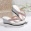 Pink women's rhinestone wedge sandals open-toe platform 5