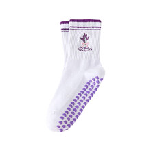 Athletic Socks Slip Resistant Pilates Socks Silicone Grips Gym Workout Sock Full Toe Ankle Fall Prevention Grip Sock