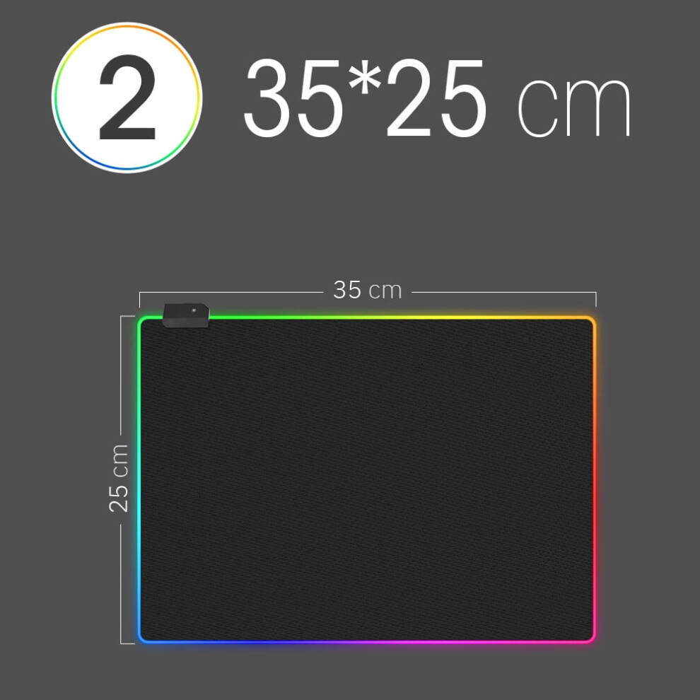 Led Mousepad Rgb Keyboard Cover Desk-Mat Colorful Surface Mouse Pad Waterproof Multi-Size World Computer Gamer Cs Dota Light 9152228686229