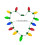 Collier de carnaval LED avec 13 ampoules, 3 modes d'éclairage, 115 cm 3