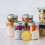 Μεταλλικά καπάκια βάζων Worgeous8pcs με οπές από καλαμάκι, ανθεκτικά στη διαρροή, 4