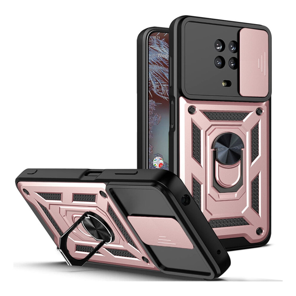 For Nokia G20 G10 Phone Case, Impact Resistant Metal Ring Magnetic Support Kickstand Drop Protector Cover 9327961844681