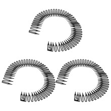 HOMEMAXS Flexible Plastic Headband Circle Spring Hair Holder