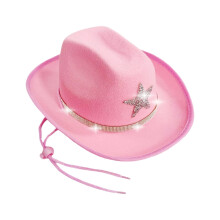 Sparkling Rhinestones Star Western Hats for Kids Classical Design Headwear For Outdoor and School Event