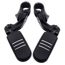 Short Angled Highway Bar Footpegs Pegs Mount Black Aluminum Left Right Front for Honda,for Indian,for Yamaha