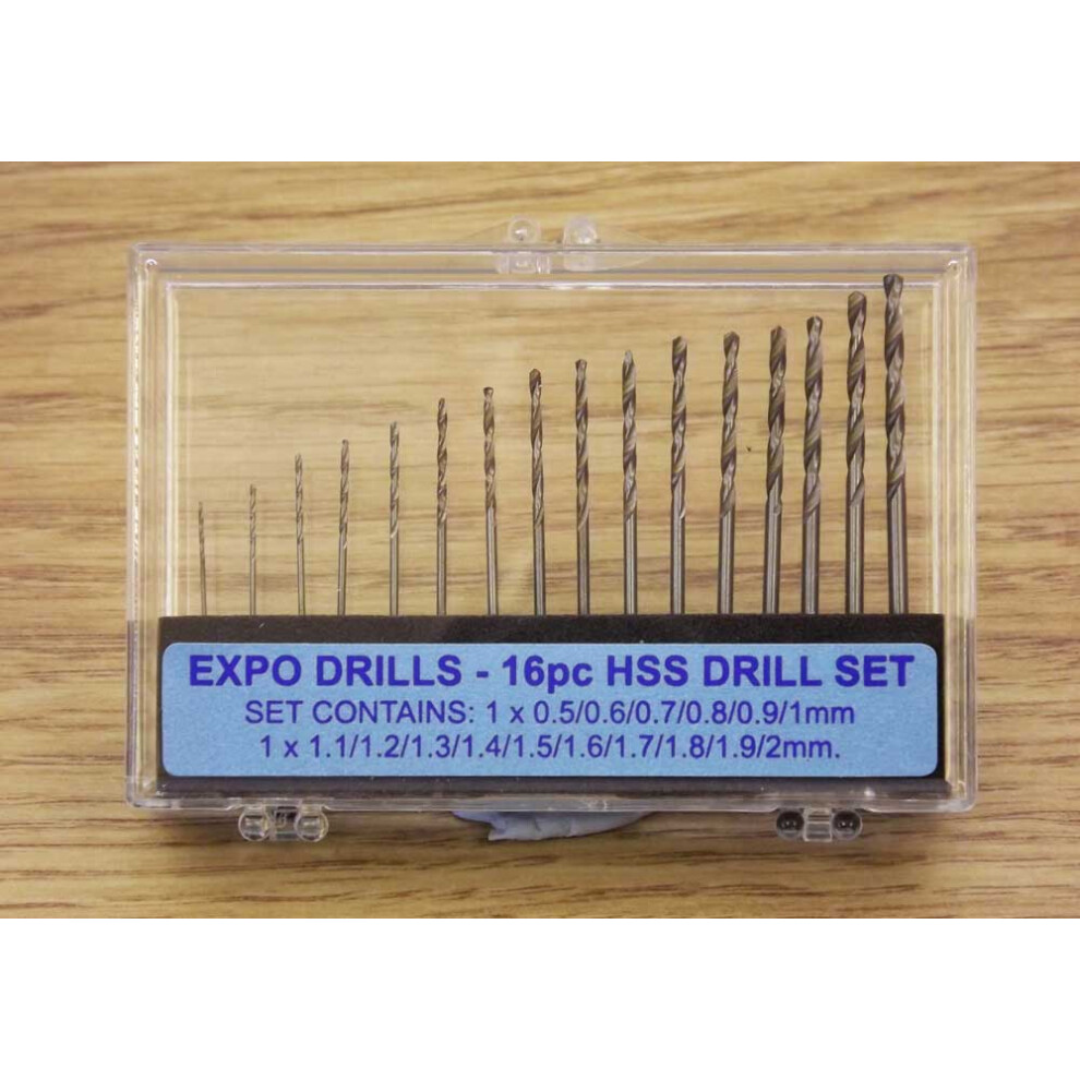 Expo Drills 11516 16Pc Hss Twist Drill Set 5060144590053