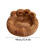 Plush Paw-Shaped Calming Pet Bed Medium Donut Cushion 2