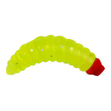 (Yellow Green, 1pc) Bass Trout Soft Lure - Lifelike Worm Bait