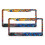 Blue Peacock License Plate Covers Aluminum 2 pcs 1