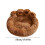 Plush Paw-Shaped Calming Pet Bed Medium Donut Cushion 2