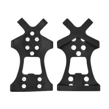 Ice Cleats for Shoes/Boots, Universal Non-Hiking Spikes, 8 Steel Studs, Durable Snow Crampons for Winter Hiking, Climbing, Ice Fishing