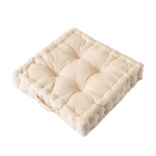Thick Tufted Tatami Floor Pillow with Handles – Soft Velvet Support for Back/Hips Pain, Washable Large Seat Cushion for Office, Yoga, Lounge