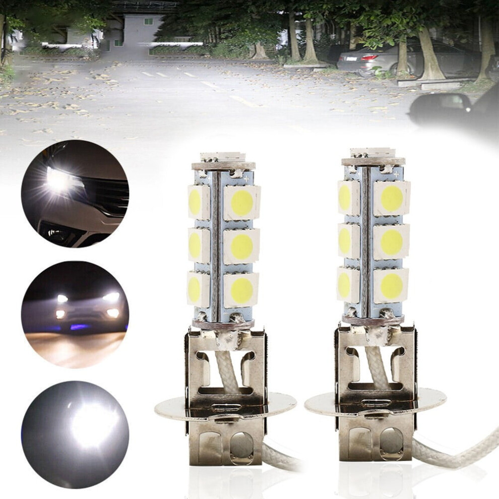 2 X/Set H3 Led 6V Car Fog Drl Driving Lamp Flash Torches Bulbs Light 9327961834446