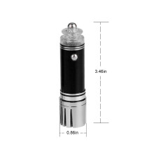 0,87 x 3,46 Zoll (2,2 x 8,8 cm) großer Auto-Luftreiniger mit Ionisator – Beseitigt Gerüche, Tiergerüche und Pollen; geeignet für Autos; Schwarz