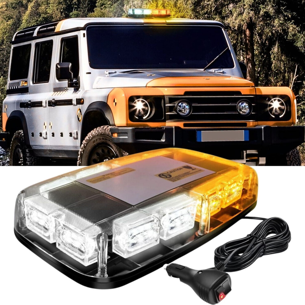 Roof Top Strobe Bar 12-Inch 48-Led Magnetic Mount Light 9101399865797