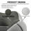 Μαξιλάρια ταξιδιού Memory Foam σετ 2 τεμαχίων για αεροπλάνο, αυτοκίνητο, τρένο και 4