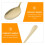 Food Serving Spoons Serving Spoon Golden 6Pcs 6