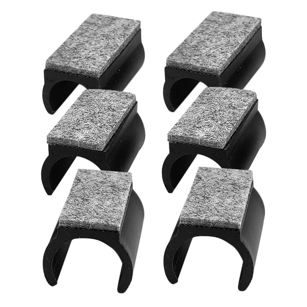 Mlins U-Shaped Plastic Floor Protectors With Felt Pad For Furniture Use Multi Color 6Pcs 9193271189190