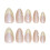 French False Nails - Light Yellow Almond Tips 1
