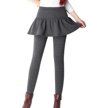Athletic Skirt with Leggings for Women Gray 5XL