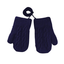 Childrens Gloves Double-layered Soft Thicke ned Knit Outdoor