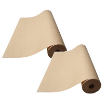 Kraft Paper Roll Brown Recycled 17"x400" 2 Rolls