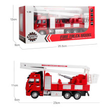 Toddler Fire Truck Toys for Boys 3-8, Alloy Metal Racing Vehicle Set, Construction Toy Gift Compatible with LEGO