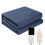 Heated Flannel Blanket Dark Blue 32x60 Inches 1