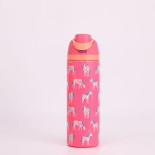 304 Stainless Steel Fitness Sports Vacuum Bottle with handle and straw, Large Capacity Macaron Thermal Mug/16/19/24/32oz