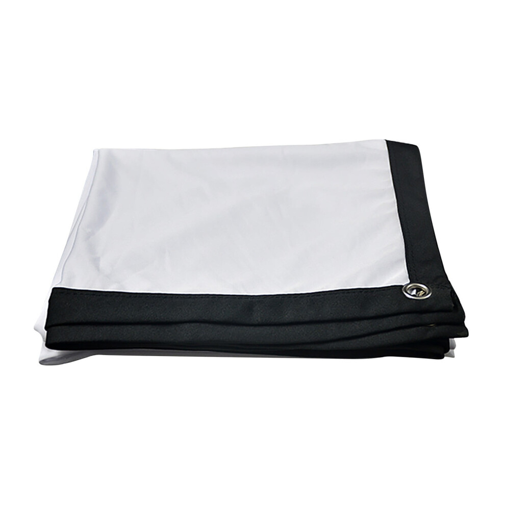 Portable Projection Screen for Home Outdoor Movies Foldable Double AntiCrease Indoor Entertainment