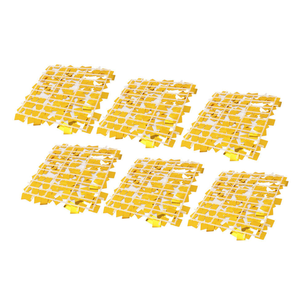 6Pcs Shiny Sequin Wall Decor For Photoshoots Party Celebration Backdrops Gold 8461387579688