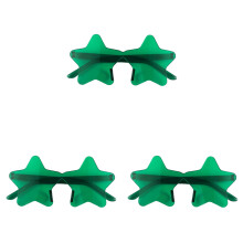 3 Pairs Frameless Star Sunglasses – Transparent Candy Colors, Party Favors, Compatible with Festivals & Christmas
