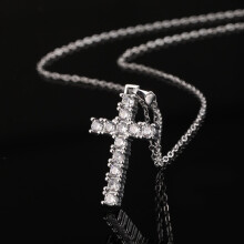 Cross Pendant Necklace for Women Zircon Niche Cross Pendant Necklace for Women Jewelry Valentines Day